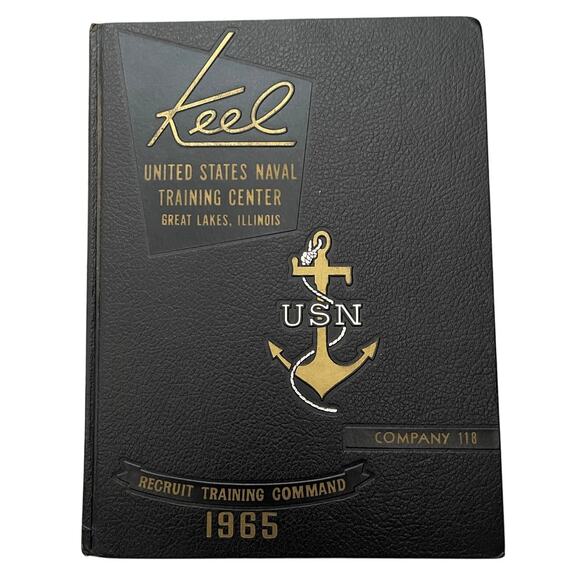 The Keel 1965 US Naval Basic Training Center Great Lakes Illinois Yearbook C 118 - Picture 1 of 14